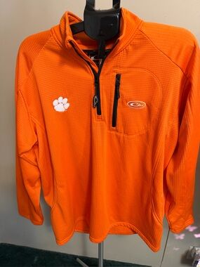 Drake Bright Orange Quarter Zip Pullover